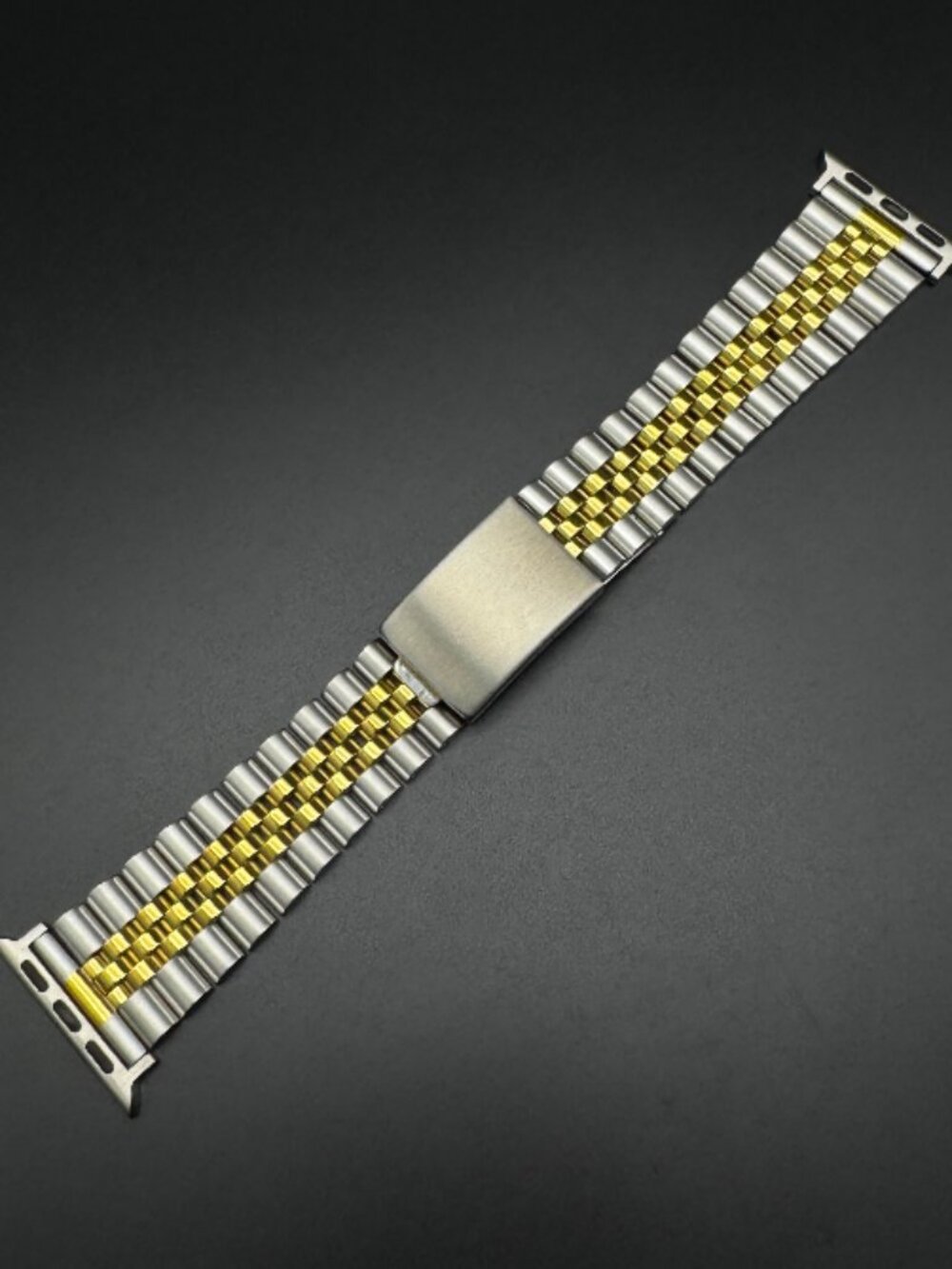 Apple Style Replacement Jubilee Steel Bracelet (Steel and Yellow Gold)